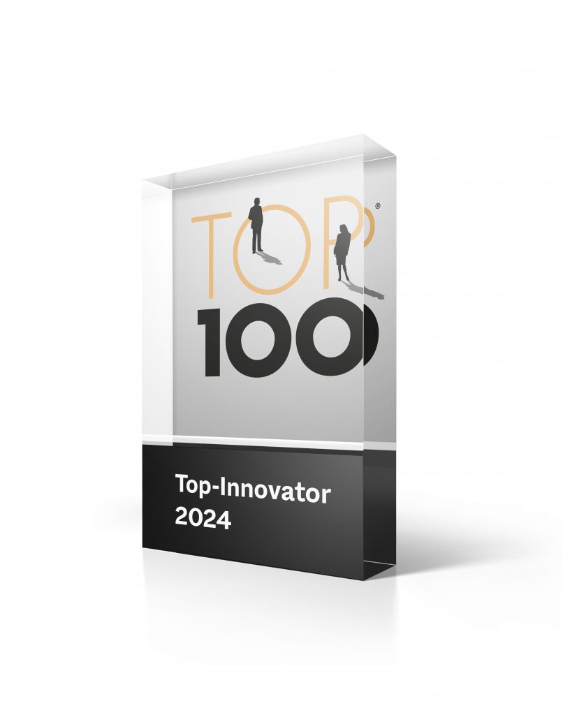Trophäe Top 100 für Top-Innovatoren aus dem Mittelstand